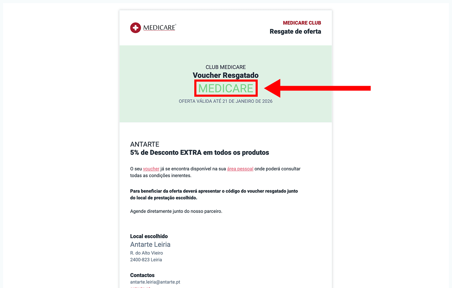 antarte, passo 3: apresente o código