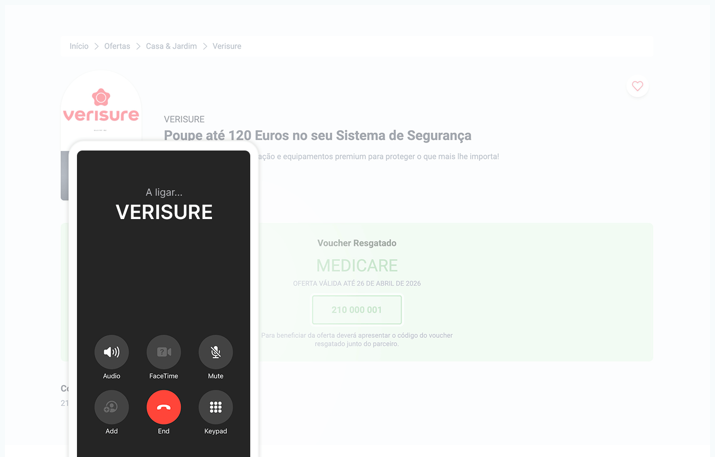 verisure, passo 3: contacte o parceiro